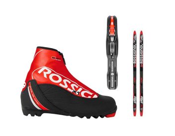 Rossignol barneskipakke m/felleski  inkl. staver